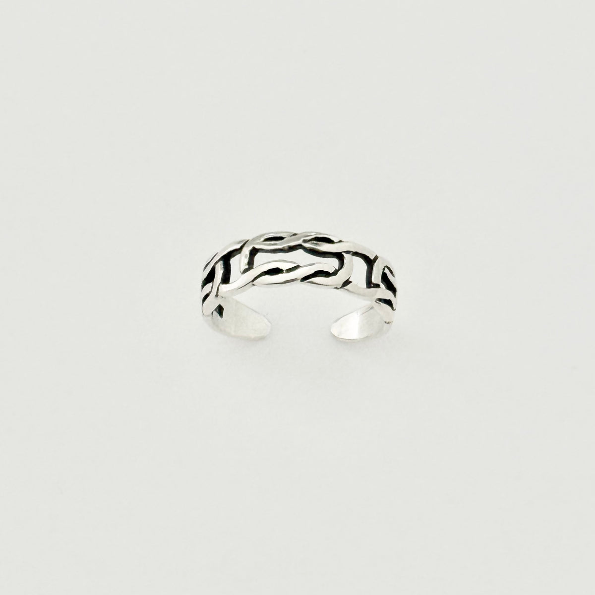 925 Sterling Silver Celtic Knot Band Toe Ring | Infinity Love Knots Silver Rings