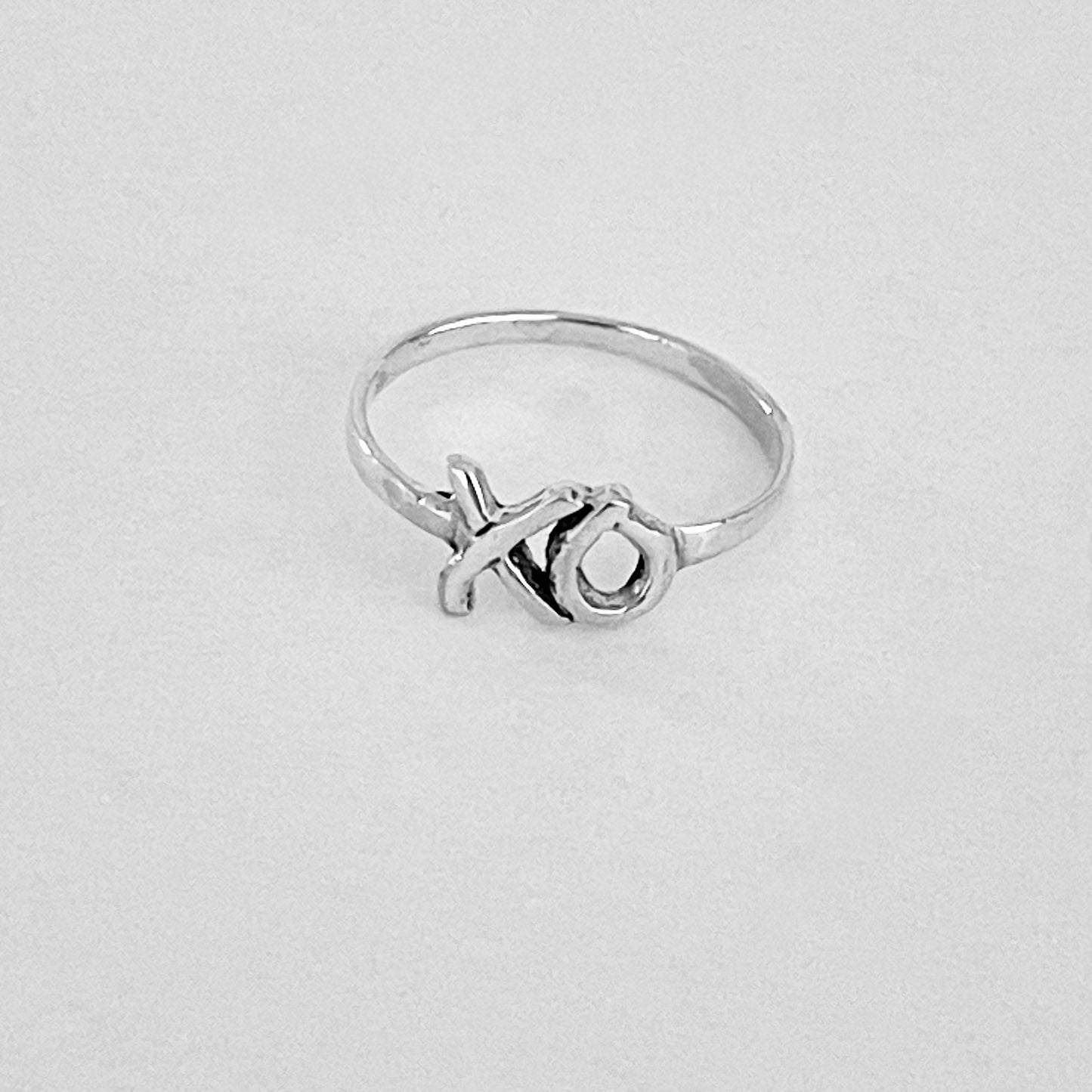 925 Sterling Silver Dainty XO Ring | Hugs and Kisses Forever Love Silver Rings