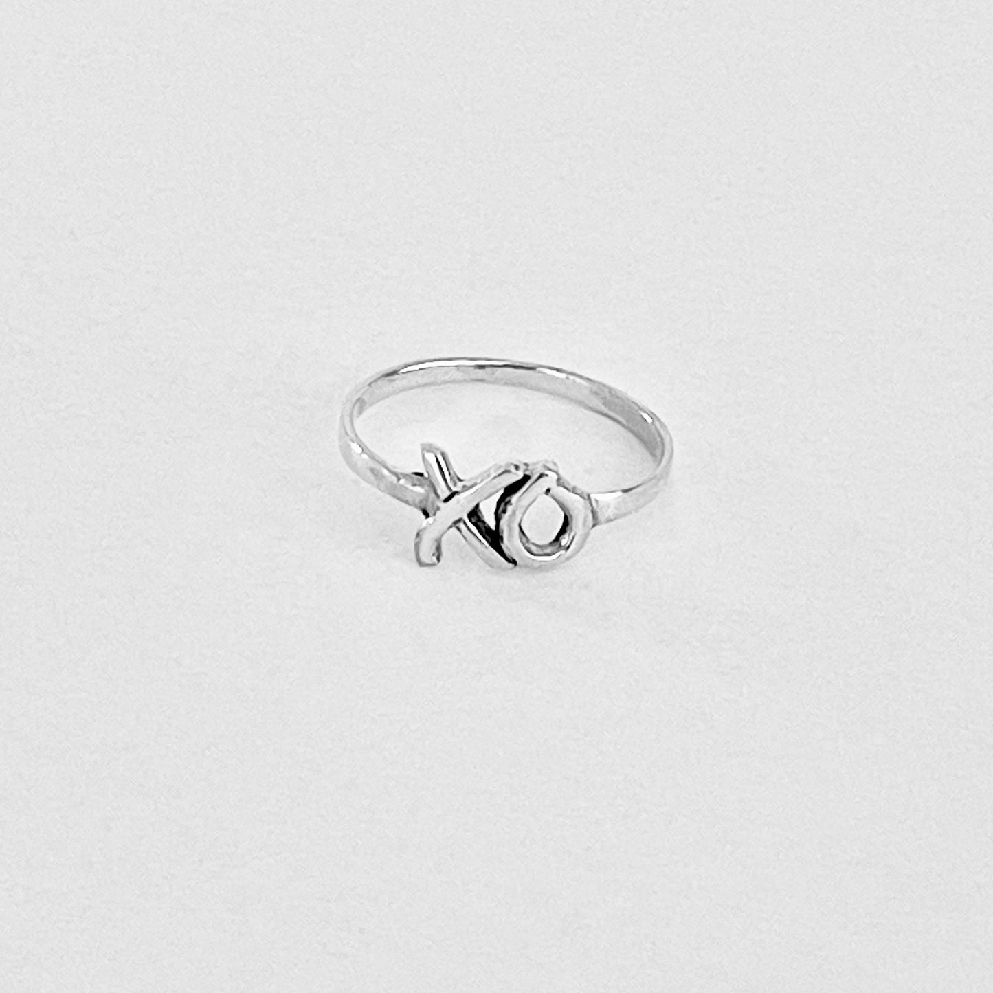 925 Sterling Silver Dainty XO Ring | Hugs and Kisses Forever Love Silver Rings