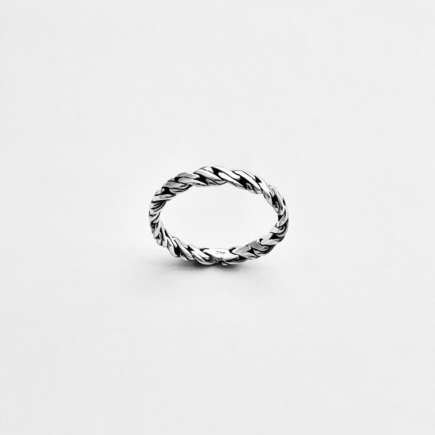 Sterling Silver Eternity Crazy Rope Ring | Twist Wedding Bands, Twisted Braid Jewelry