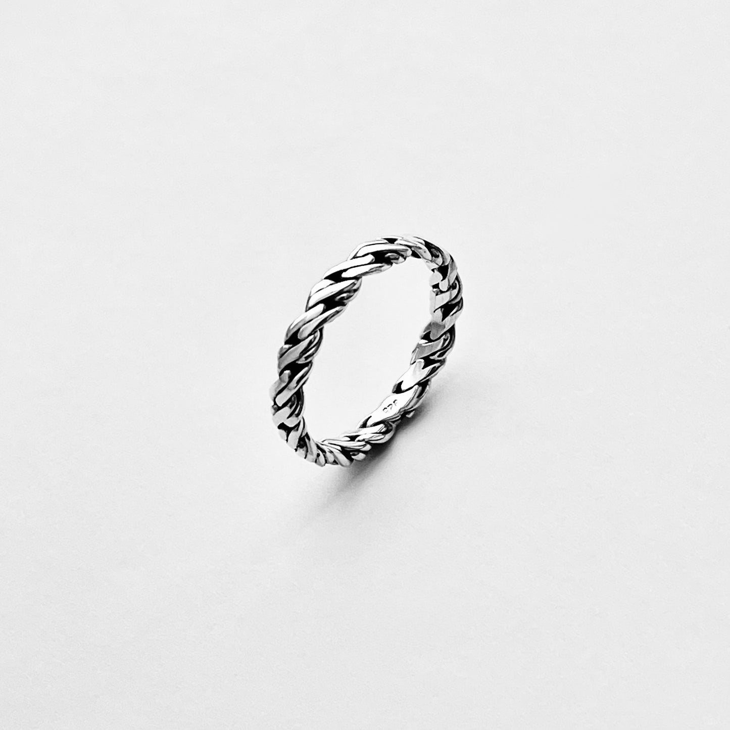 Sterling Silver Eternity Crazy Rope Ring | Twist Wedding Bands, Twisted Braid Jewelry