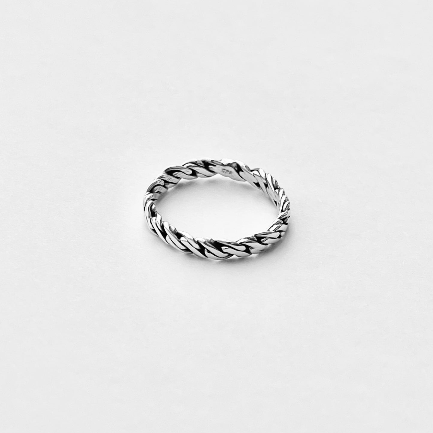 Sterling Silver Eternity Crazy Rope Ring | Twist Wedding Bands, Twisted Braid Jewelry