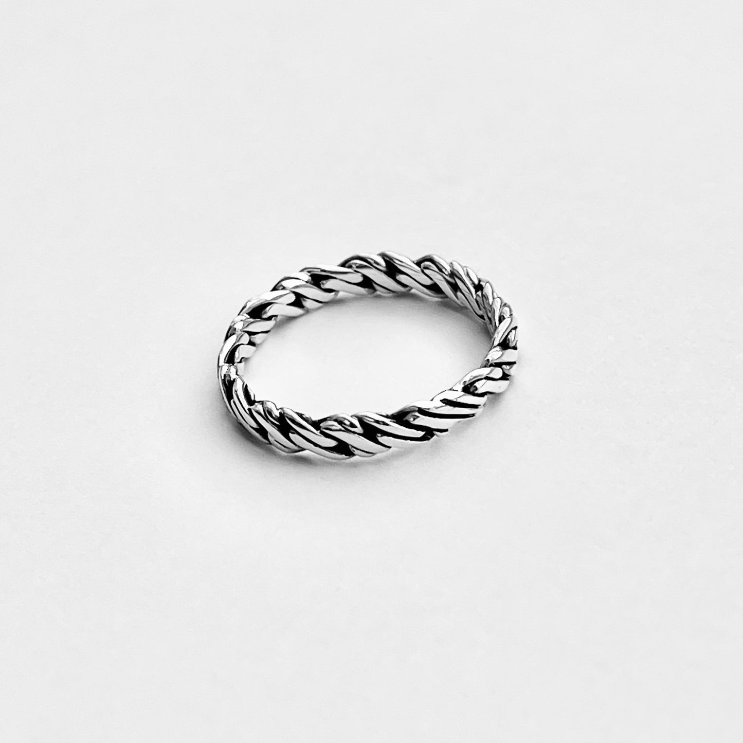 Sterling Silver Eternity Crazy Rope Ring | Twist Wedding Bands, Twisted Braid Jewelry