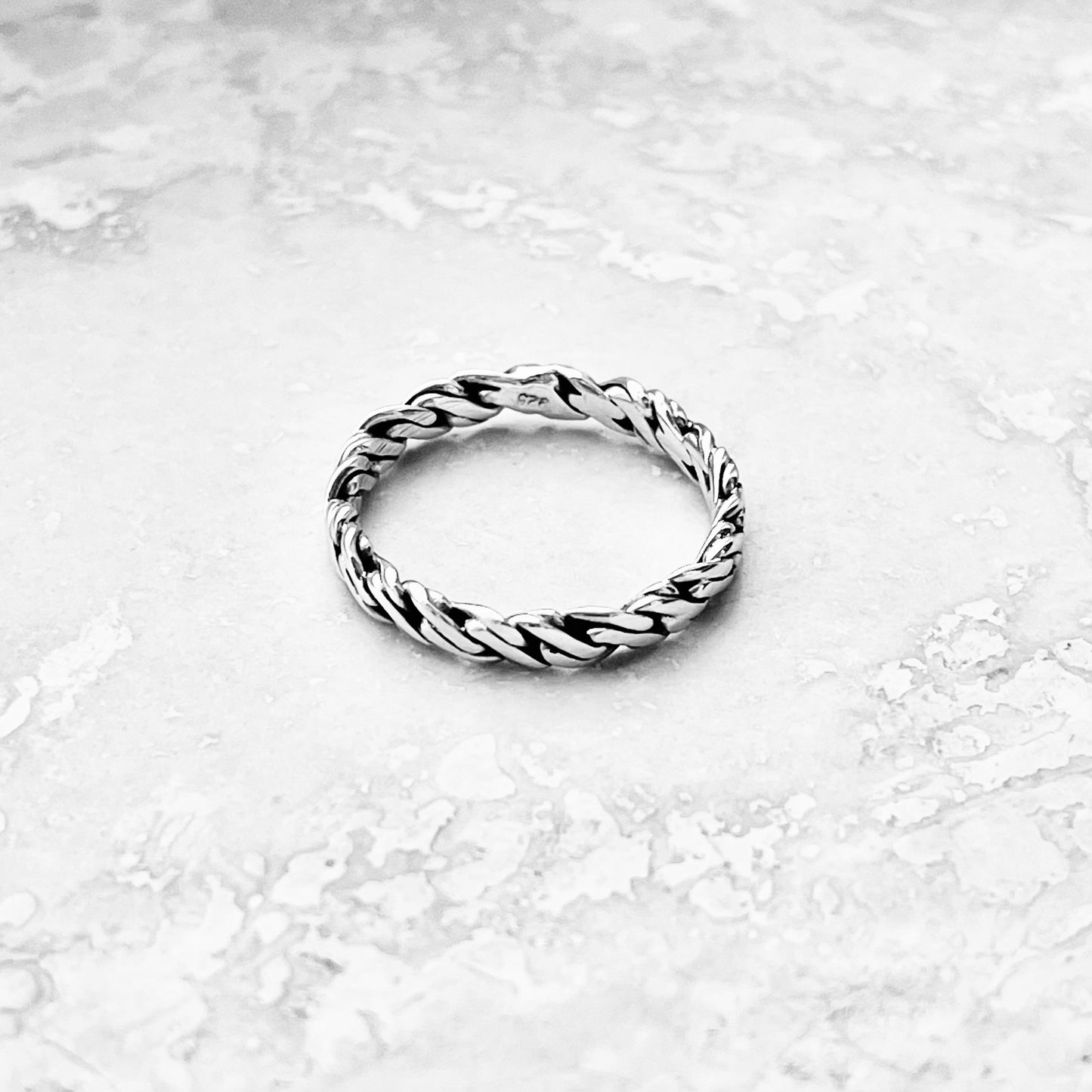 Sterling Silver Eternity Crazy Rope Ring | Twist Wedding Bands, Twisted Braid Jewelry