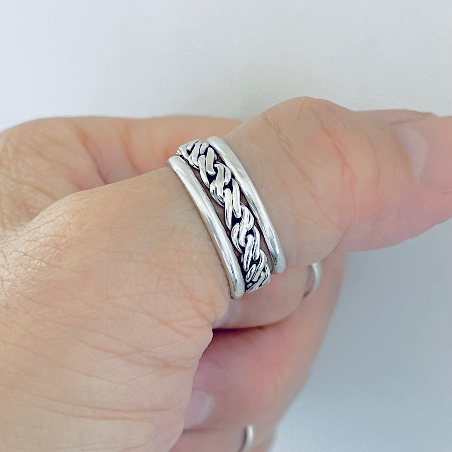 Sterling Silver Eternity Crazy Rope Ring | Twist Wedding Bands, Twisted Braid Jewelry