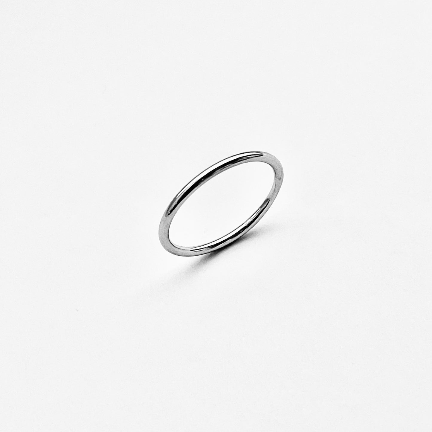 Sterling Silver Minimalist Plain 1.5mm Round Band Ring, Wedding Bands, Stackable Jewelry
