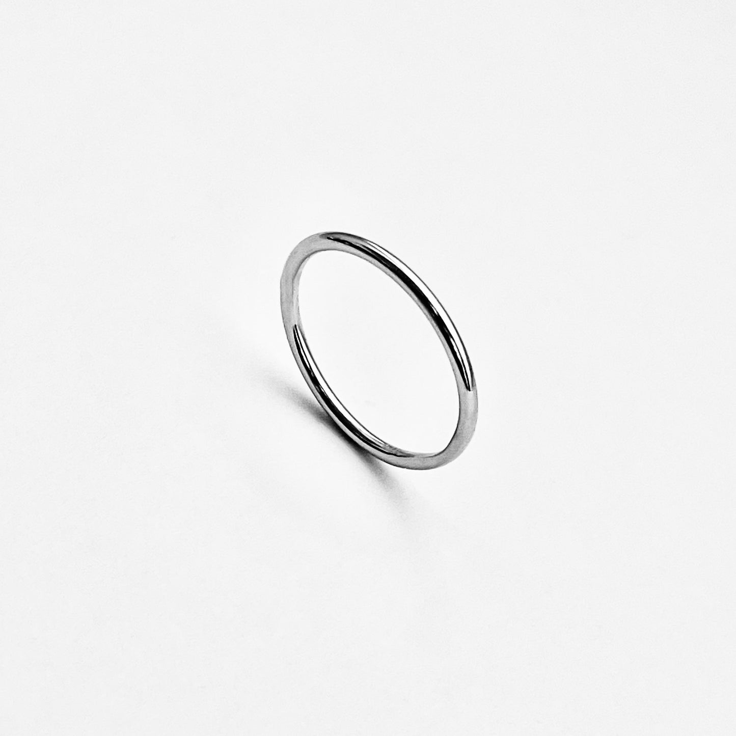 Sterling Silver Minimalist Plain 1.5mm Round Band Ring, Wedding Bands, Stackable Jewelry