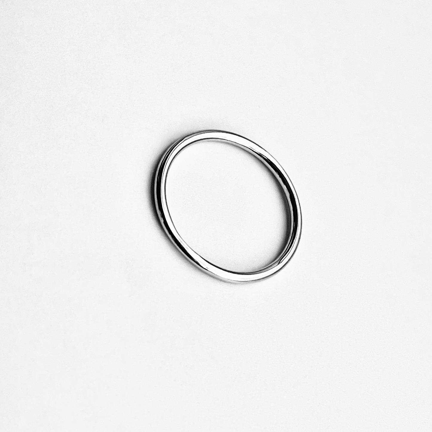 Sterling Silver Minimalist Plain 1.5mm Round Band Ring, Wedding Bands, Stackable Jewelry