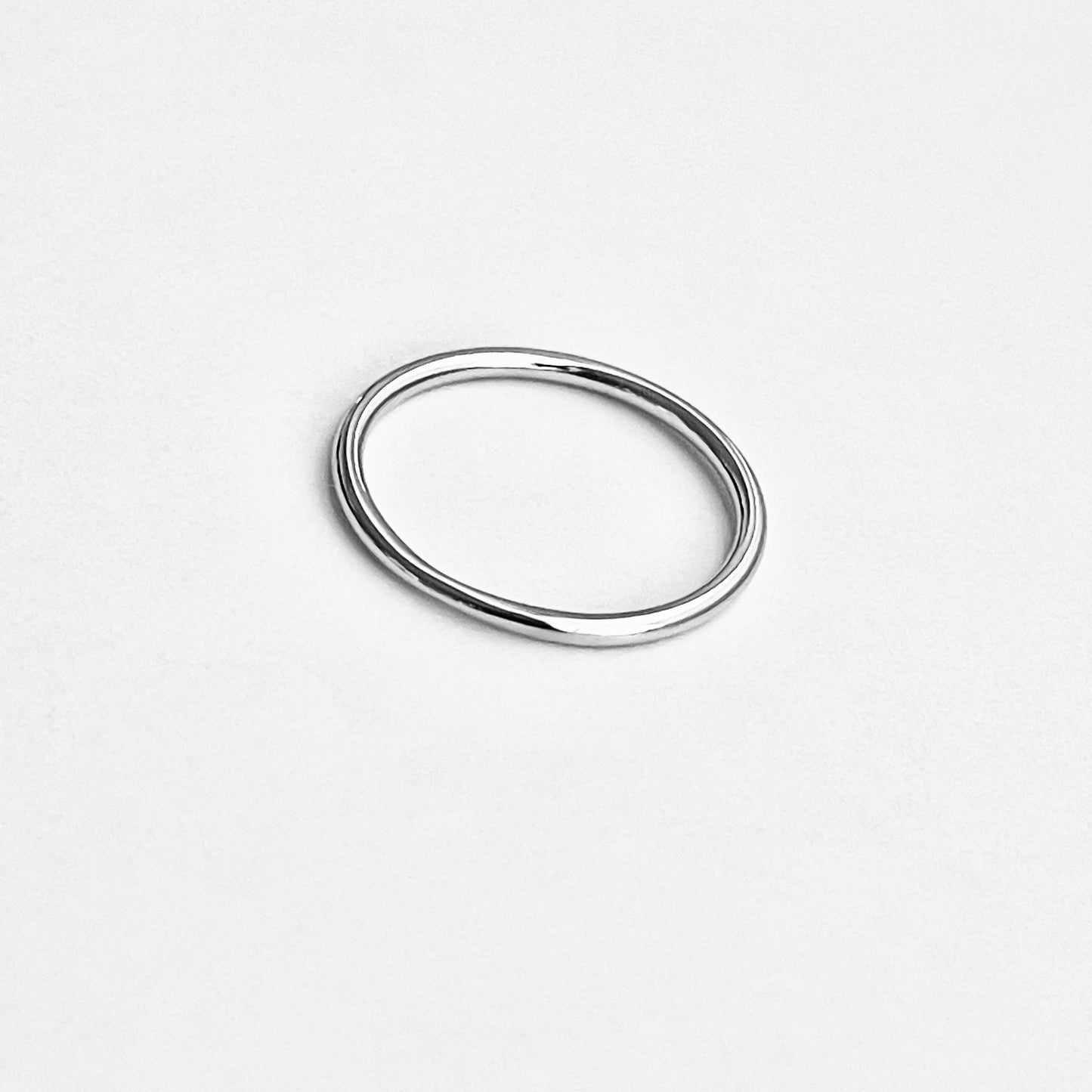 Sterling Silver Minimalist Plain 1.5mm Round Band Ring, Wedding Bands, Stackable Jewelry